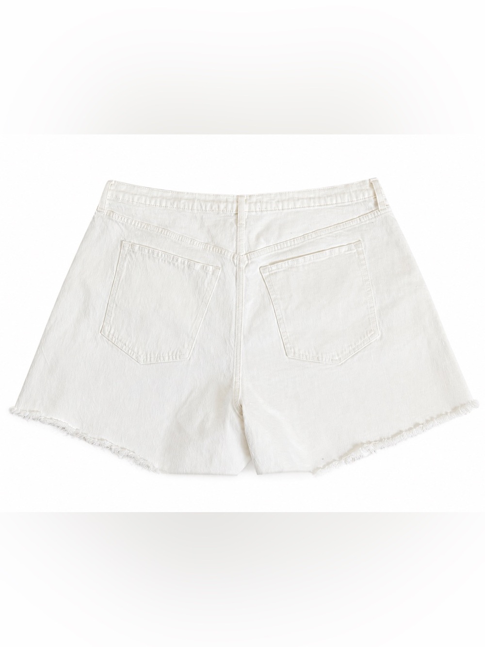 Abercrombie & Fitch White Denim Cutoff Shorts